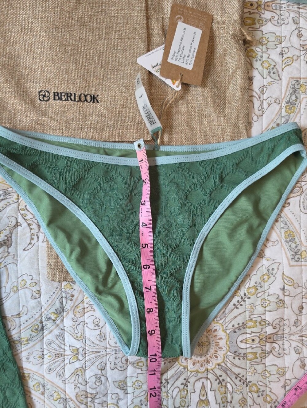 Dark Green Full Coverage Bikini Bottoms-only - Picture 9 of 14